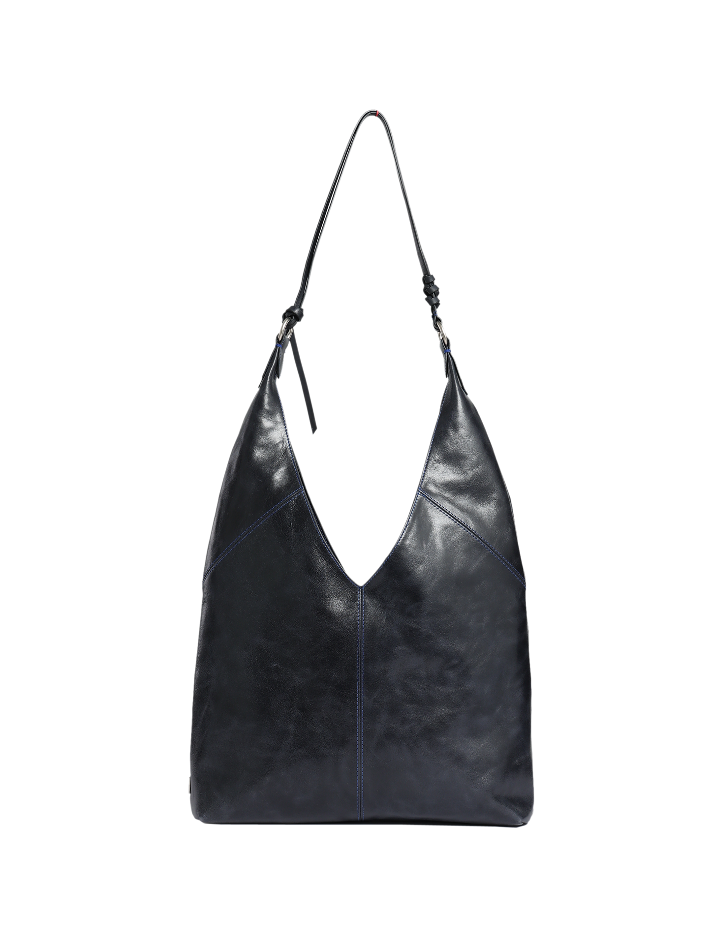 HammerAwl Midnight Blue Genuine Leather V shoulder bag - Back