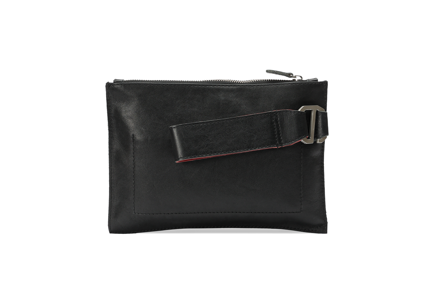 HammerAwl Black Leather Gyst Strap back view