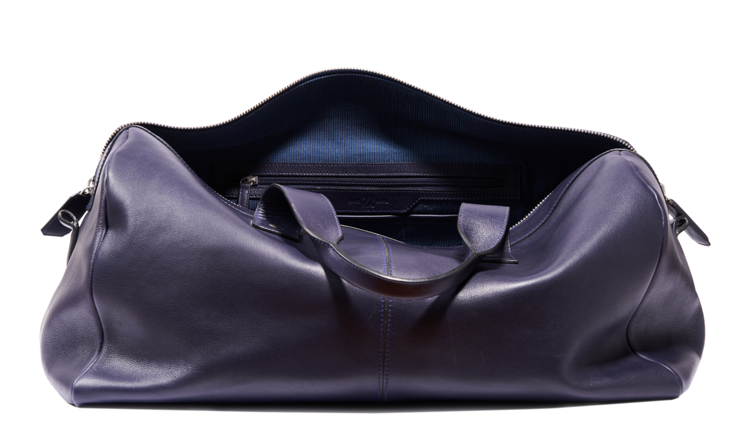 HammerAwl Genuine Leather Navy Travel Bag - Details