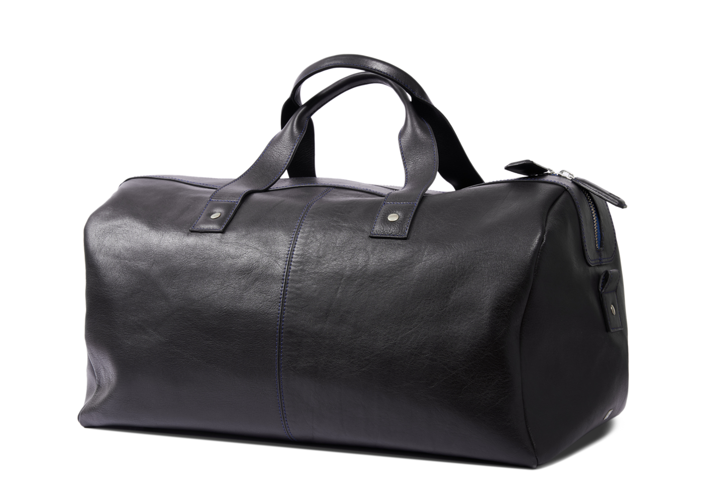 HammerAwl Genuine Leather Black Travel Bag - Front View