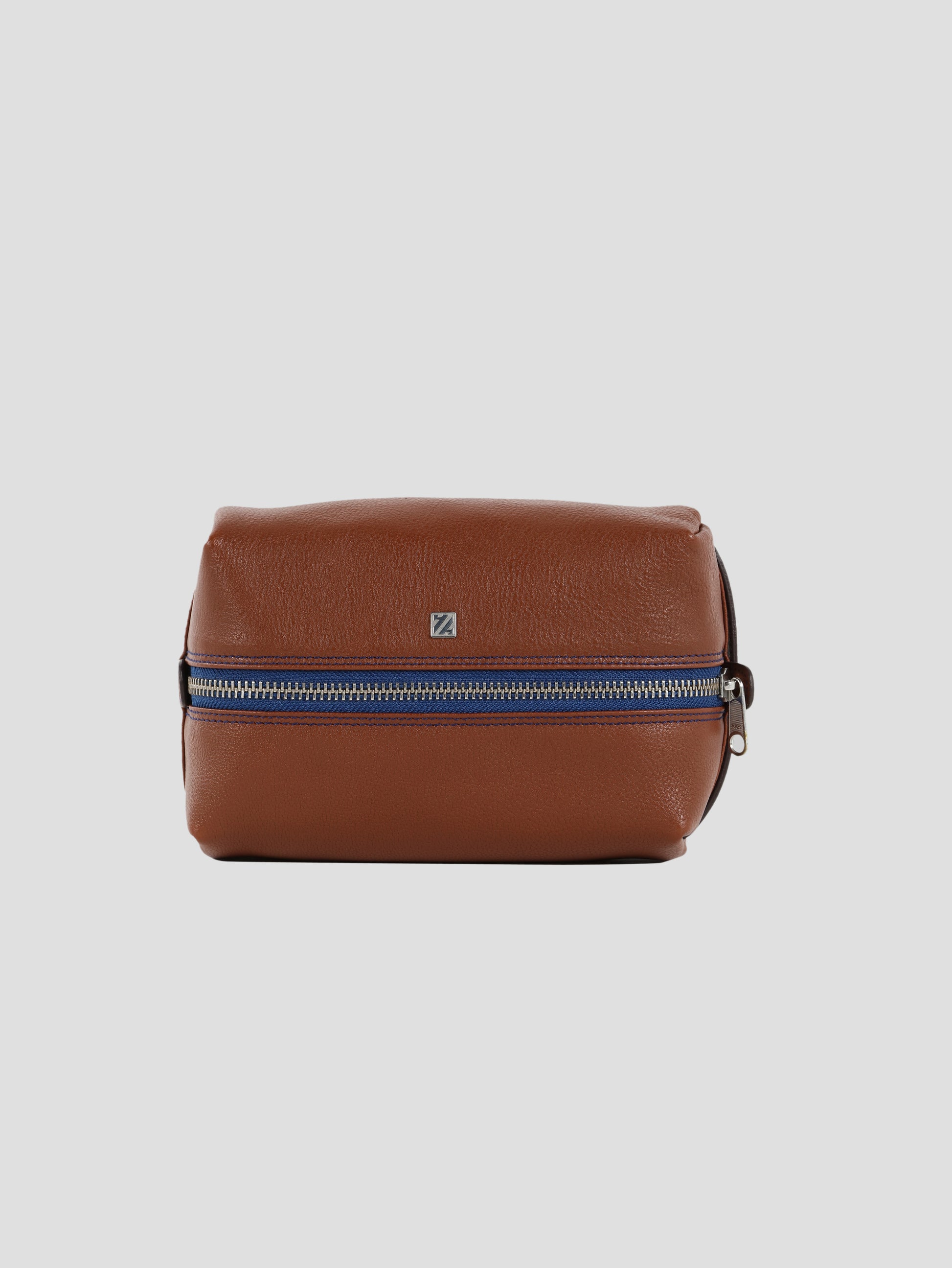 HammerAwl Genuine Leather Tan Travel Toiletry Bag - Product View