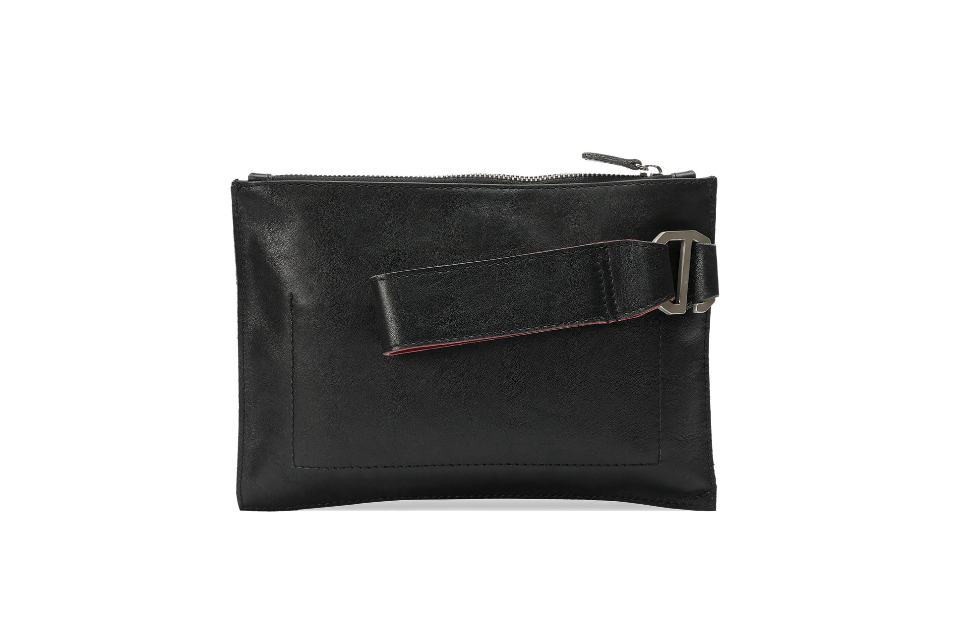 HammerAwl Black Leather Gyst Strap back view