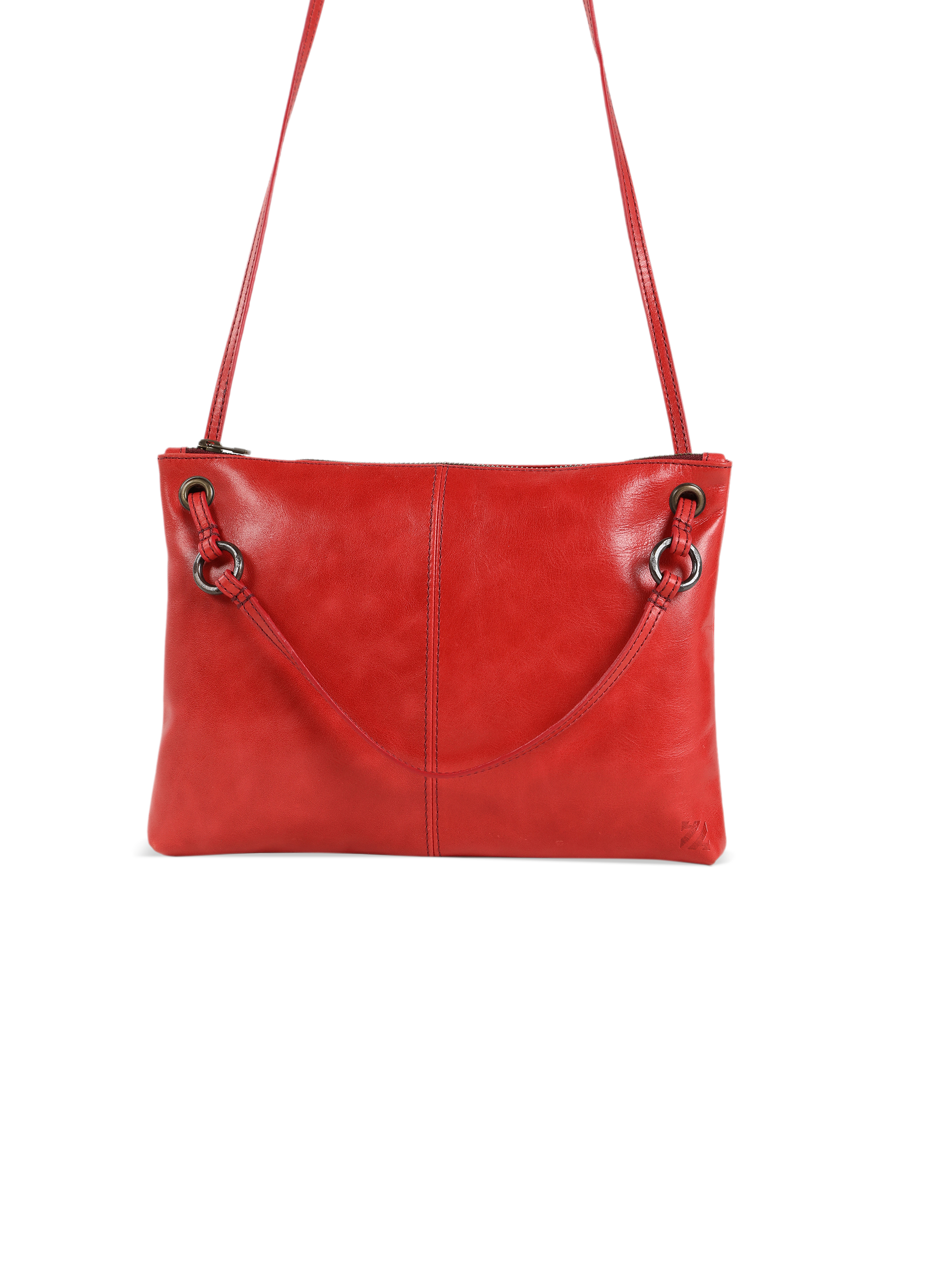 ◇【大人気モデル】レッドカラーレザーBAG32㎝ショルダー付き美品◇ HammerAwl Genuine Leather Red Crossbody Bag