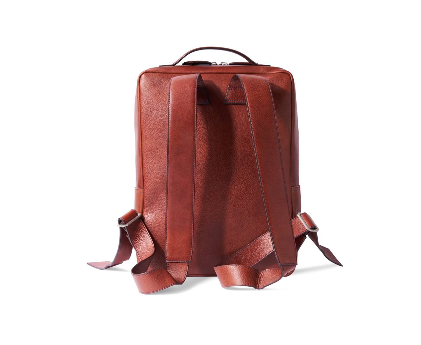 HammerAwl Genuine Leather Tan BackPack for meetings & traveling - Back View