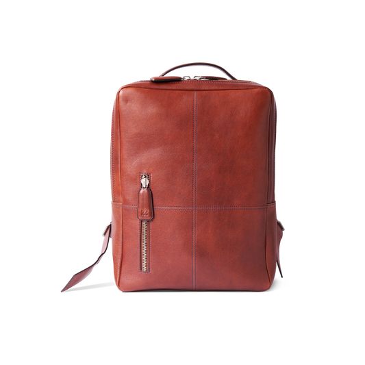 HammerAwl Genuine Leather Tan BackPack for meetings & traveling
