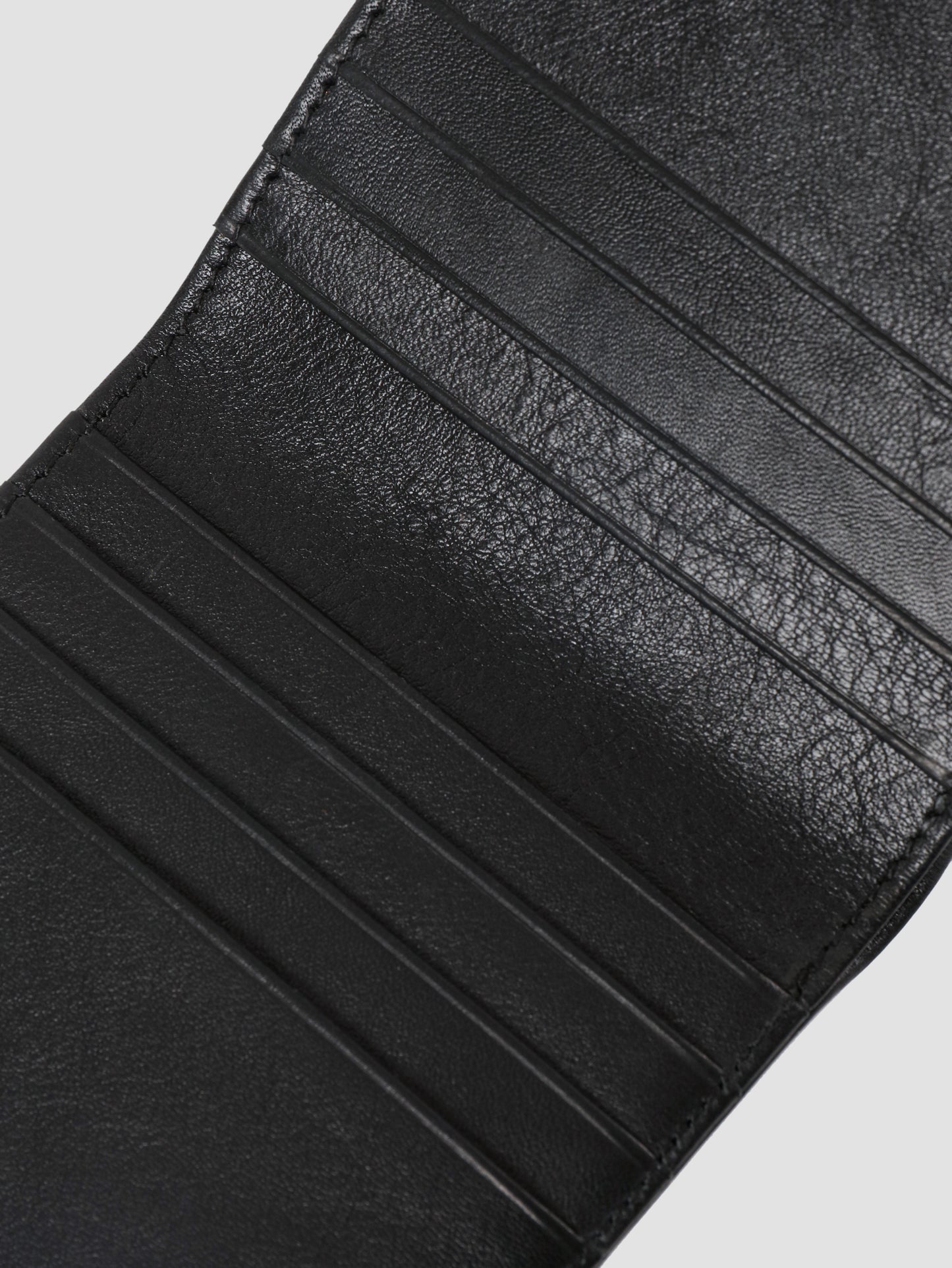 HammerAwl genuine leather blue detail bifold wallet details view