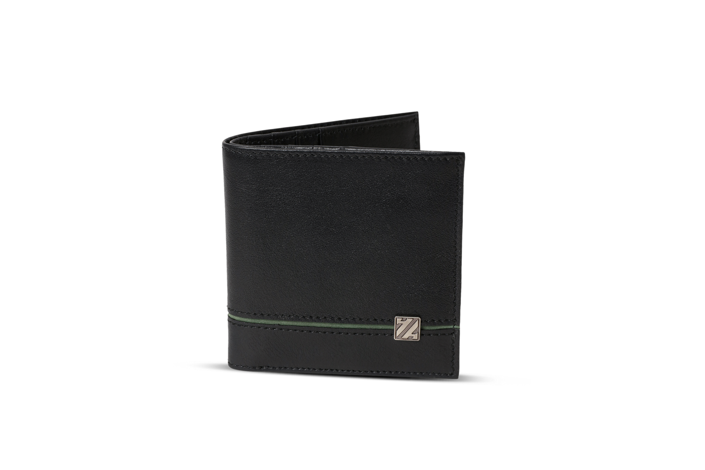 HammerAwl genuine leather Green Bifold wallet with RFID protection product view